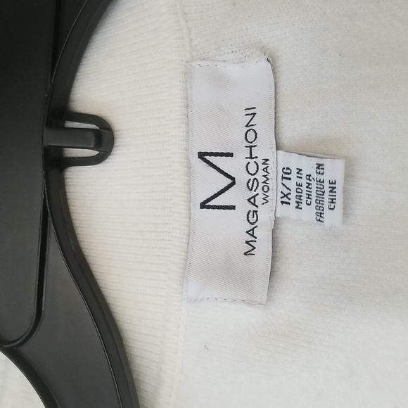 Magaschoni Black and White Striped Sweater - Picture 6 of 9